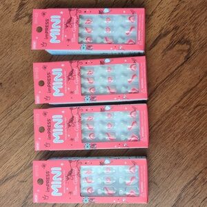 Lot Of 4 imPRESS Mini Pink Heart Nail Sets